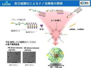 遺伝子発現量に応じた薬剤の使い分け、iCONMが機能性ナノカプセルで実現