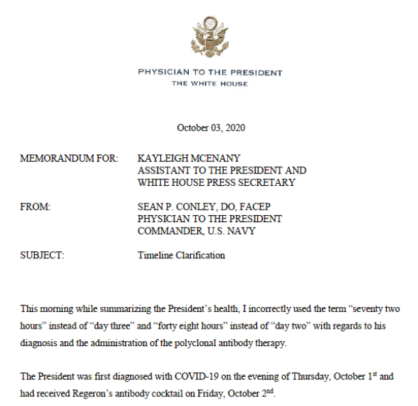 Trump大統領に開発途中の中和抗体カクテルを投与 White Houseが正式発表 日経バイオテクonline